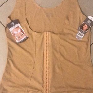 Fashion Shaper, Waist Cinching Torset, 2X and 3X Nude Color, Full Figure Smooth